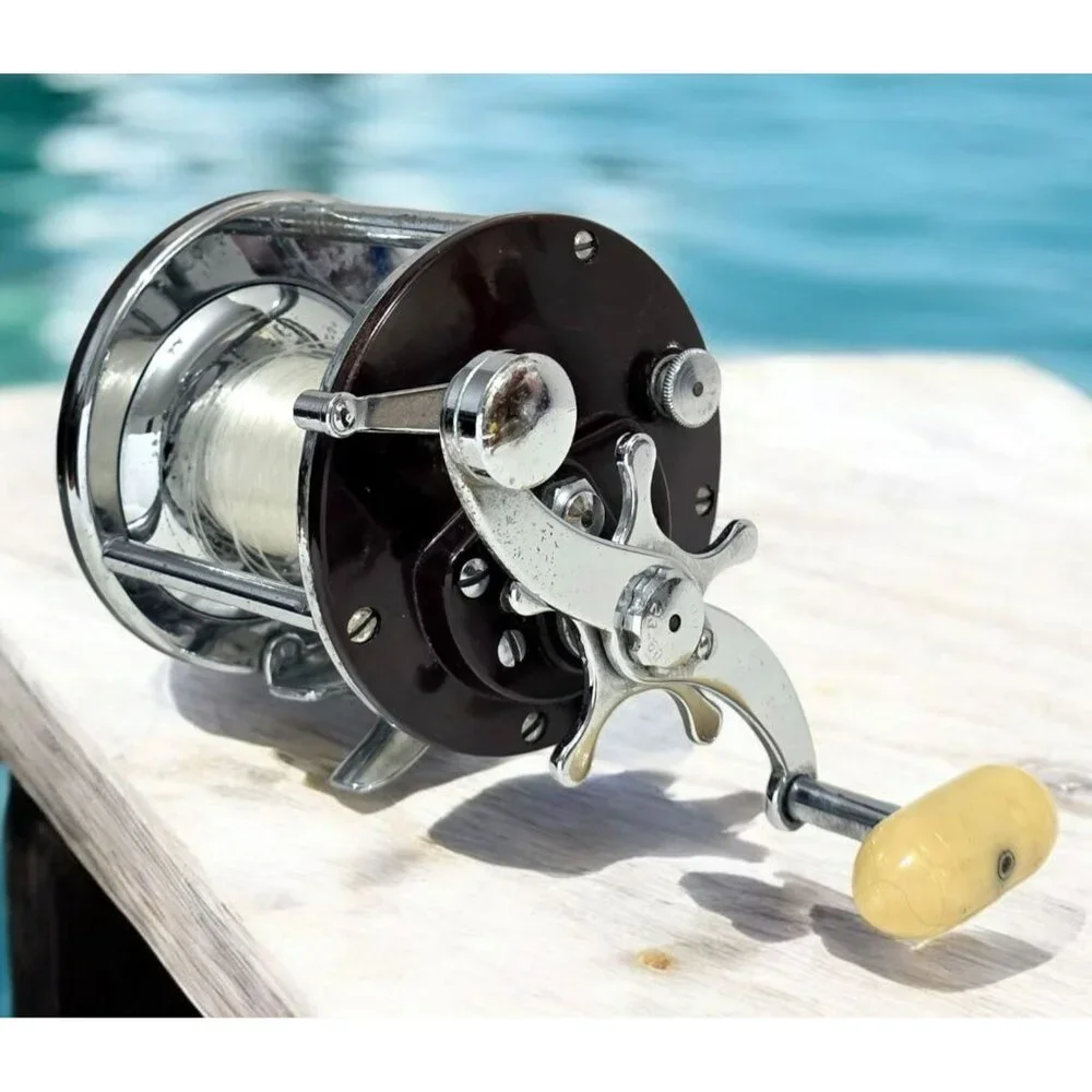 classic penn fishing reels LoMall 8 x 12 METAL SIGN - allowing anglers to fight fish with confidence Vintage Penn Reels Power Drag
